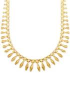 Graduated Cleopatra Collar Necklace In 14k Gold