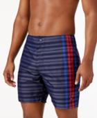 Tommy Hilfiger Men's Stripe And Plaid Board Shorts