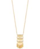 Inc International Concepts Gold-tone Half-moon Pave Long Pendant Necklace, Only At Macy's