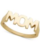Mom Ring In 14k Gold