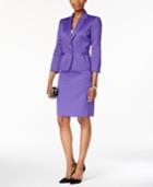 Tahari Asl Two-button Pique Skirt Suit