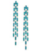 Thalia Sodi Gold-tone Stone Triple-row Linear Drop Earrings, Created For Macy's