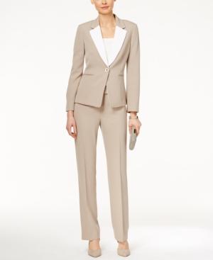 Tahari Asl Petite Colorblocked Pantsuit