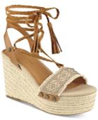 Tommy Hilfiger Lovelle Lace-up Platform Wedge Sandals Women's Shoes