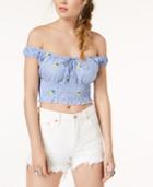 Polly & Esther Juniors' Off-the-shoulder Crop Top