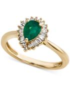 Ruby (3/4 Ct. T.w.) & Diamond (1/4 Ct. T.w.) Ring In 14k Gold(also Available In Emerald & Sapphire)