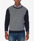 Nautica Men's Colorblocked Houndstooth Sweater, Only At Macy's