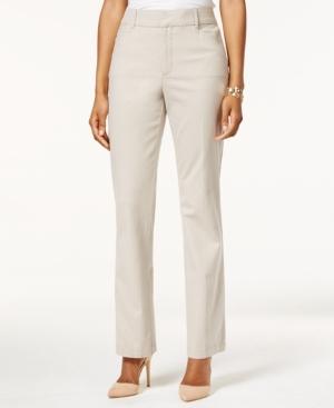 Jm Collection Textured-stripe Five-pocket Trousers, Only At Macy's