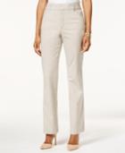 Jm Collection Textured-stripe Five-pocket Trousers, Only At Macy's