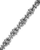 Men's Knot Link Bracelet In Stainless Steel