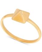 Tiny Pyramid Statement Ring In 14k Gold