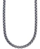 Esquire Men's Jewelry Antique-look Link Chain Necklace In Gun Metal Steel