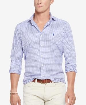 Polo Ralph Lauren Men's Men's Long Sleeve Checked Stretch Performance Estate Shirt