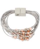 Kenneth Cole New York Two-tone Beaded Multi-layer Bracelet