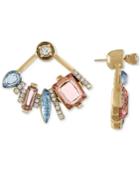 Rachel Rachel Roy Gold-tone Mixed Stone Floater Earrings