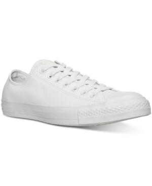 Converse Men's Chuck Taylor Ox Mono Craft Leather Casual Sneakers From Finish Line