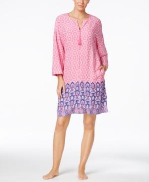 Charter Club Printed Short Caftan, Only At Macy's