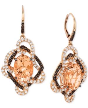Le Viancrazies Collection Multi-stone Drop Earrings (11 Ct. T.w.) In 14k Rose Gold
