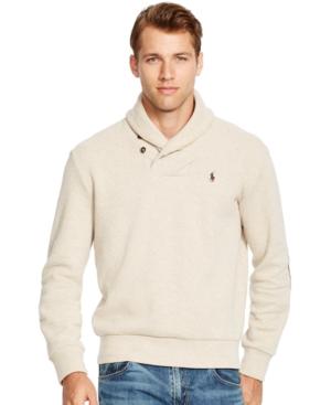 Polo Ralph Lauren French-rib Shawl Pullover Sweater