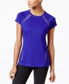 Ideology Mesh-trim Performance Top, Only At Macy's
