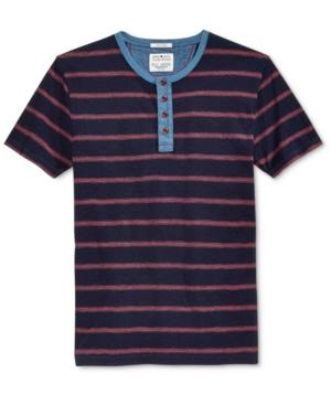 Lucky Brand Men's Striped Henley Shirt