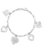 Giani Bernini Sterling Silver Bracelet, Heart Charm