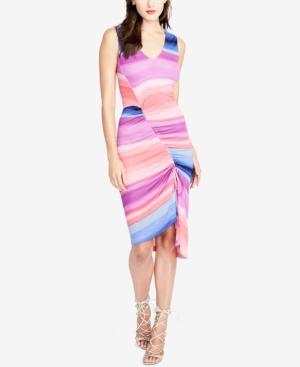 Rachel Rachel Roy Printed Draped Ruched Dress