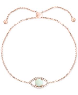 Effy Opal (1/2 Ct. T.w.) & Diamond (1/6 Ct. T.w.) Bracelet Set In 14k Rose Gold