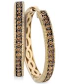 Le Vian Chocolate Diamond Hoop Earrings In 14k Yellow Gold (5/8 Ct. T.w.)