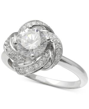Giani Bernini Cubic Zirconia Love Knot Ring In Sterling Silver, Created For Macy's