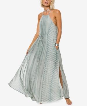 O'neill Juniors' Lenore Printed Halter Maxi Dress