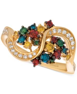 Le Vian Exotics Colorful Diamond Ring (5/8 Ct. T.w.) In 14k Gold