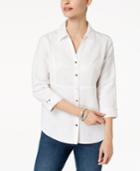 Jm Collection 3/4-sleeve Shirt, Created For Macy's