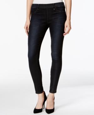 True Religion The Runway Dark Coated Denim Wash Jeggings