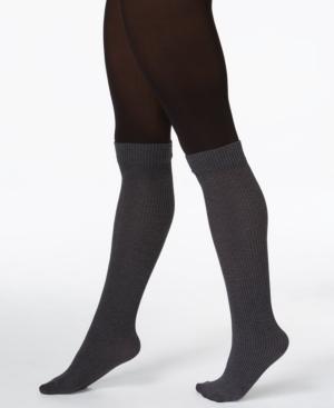 Hue Ribbed Opaque Boot Tights