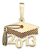14k Gold Pendant, 2013 Grad Cap Pendant