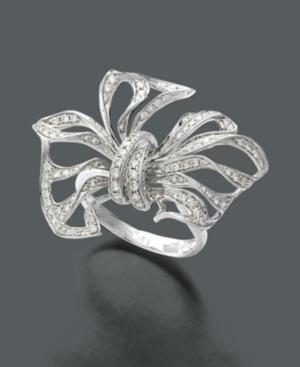 Effy Diamond Diamond Bow (7/8 Ct. T.w.) In 14k White Gold