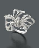 Effy Diamond Diamond Bow (7/8 Ct. T.w.) In 14k White Gold
