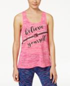 Ideology Believe Racerback Tank Top, Only At Macy's