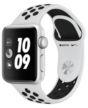 Apple Watch Nike+ (gps), 38mm Silver Aluminum Case With Pure Platinum/black Nike Sport Band
