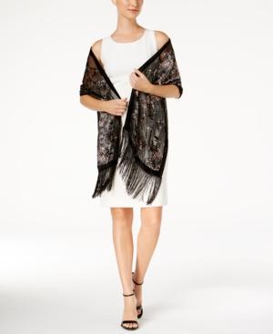 Inc International Concepts Birds & Floral Wrap & Scarf In One, Created For Macy's