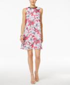 Sl Fashions Floral-print Shift Dress