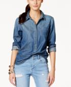 Two By Vince Camuto Long-sleeve Button-down Denim Shirt
