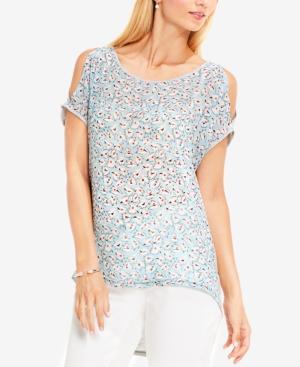 Two By Vince High-low Cold-shoulder Top