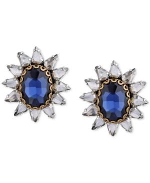 Deepa Gold-tone Crystal & Stone Flower Stud Earrings