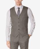 Perry Ellis Men's Wrinkle-resistant Check Vest