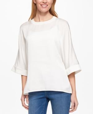 Tommy Hilfiger Three-quarter-sleeve Top, Only At Macy's
