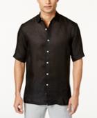 Tasso Elba Men's Textured 100% Linen Shirt, Only At Macy's