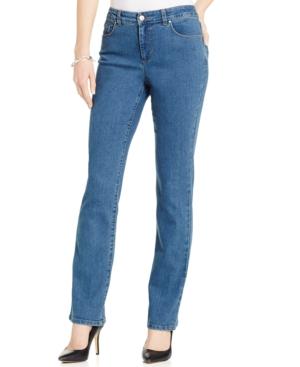 Charter Club Tummy-slimming Lexington Straight-leg Jeans, Nantucket Wash