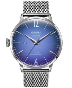 Welder Moody Men's Stainless Steel Mesh Bracelet Watch 45mm